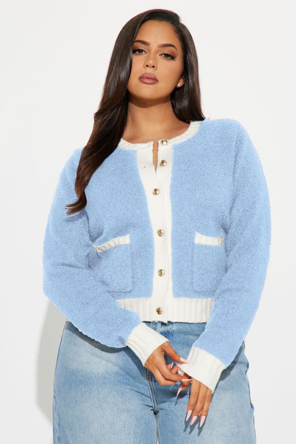 So Classy Cardigan - Light Blue - Image 4