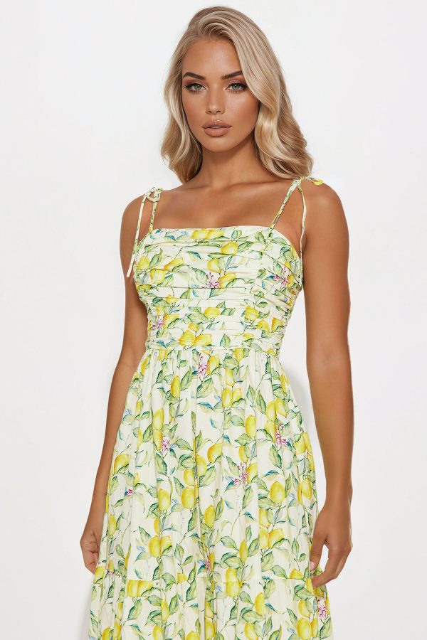 Life Gives You Lemons Maxi Dress - Yellow/combo - Image 2