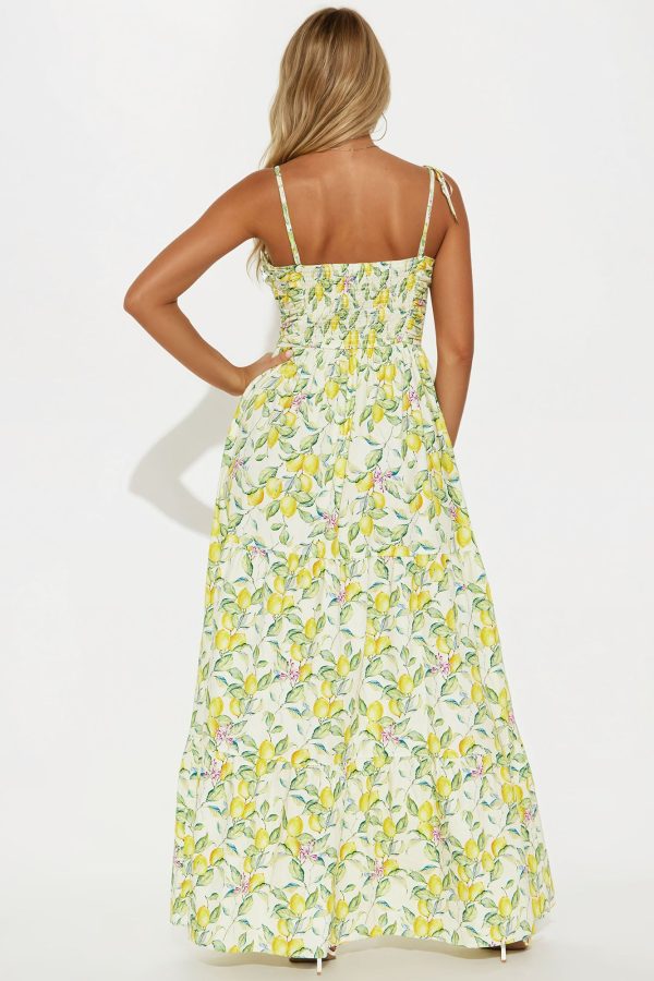 Life Gives You Lemons Maxi Dress - Yellow/combo - Image 3