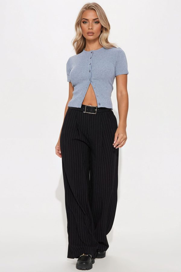 Stassie Sweater Top - Grey - Image 2