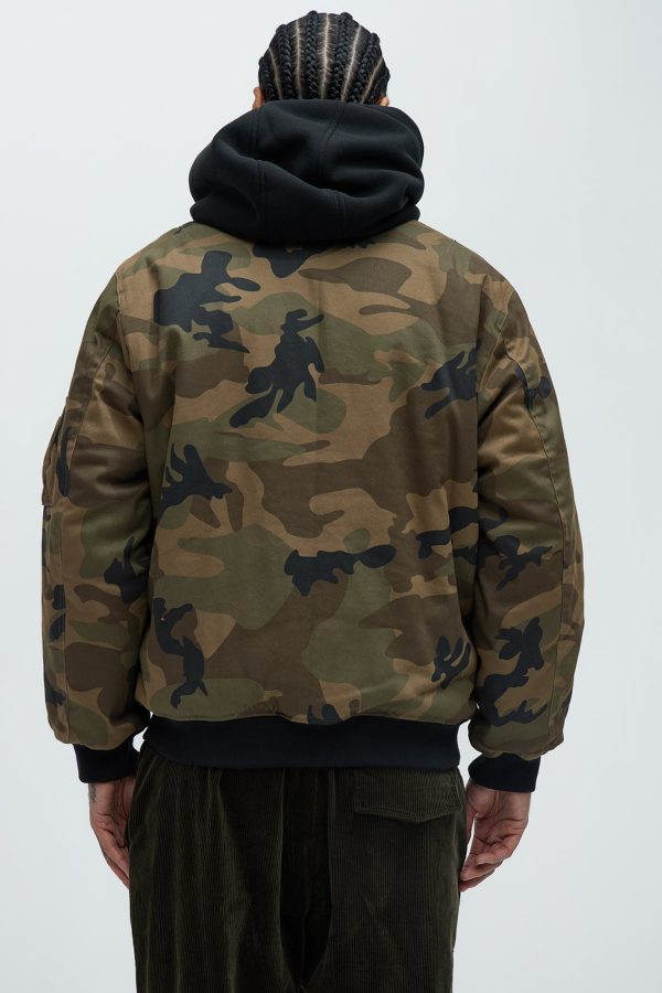 Mikael Hooded Bomber - Camouflage - Image 6