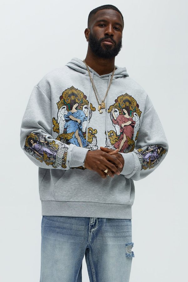 Tyson Favored Printed Hoodie - Heather/Combo