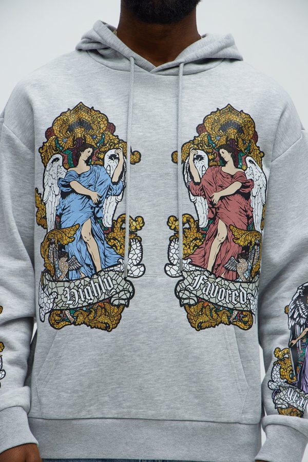Tyson Favored Printed Hoodie - Heather/Combo - Image 6