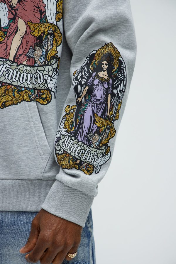 Tyson Favored Printed Hoodie - Heather/Combo - Image 4