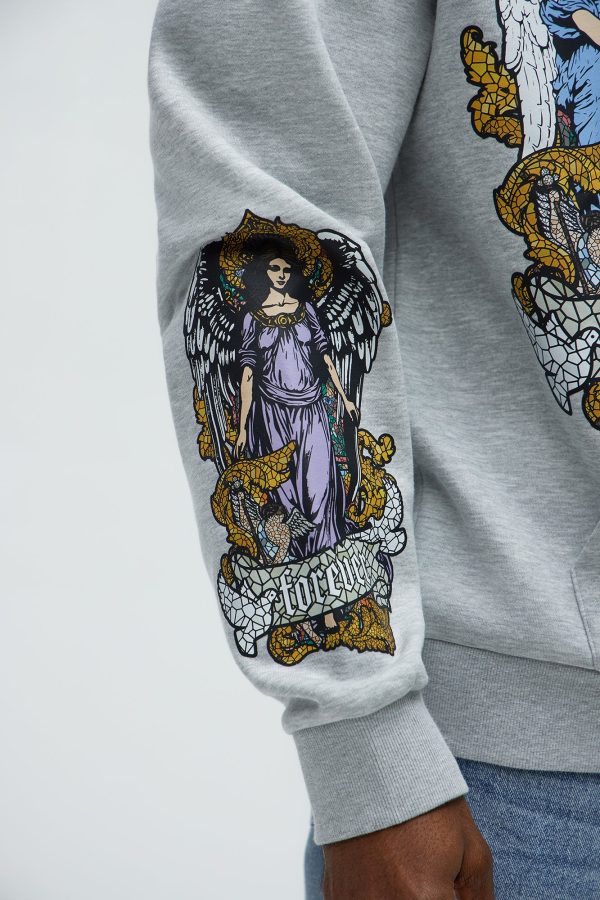 Tyson Favored Printed Hoodie - Heather/Combo - Image 3