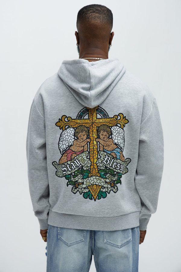 Tyson Favored Printed Hoodie - Heather/Combo - Image 5