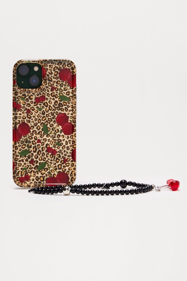 Wild Cherry Iphone 15 Case - Leopard