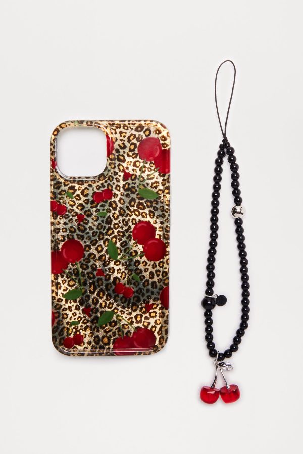 Wild Cherry Iphone 15 Case - Leopard - Image 2