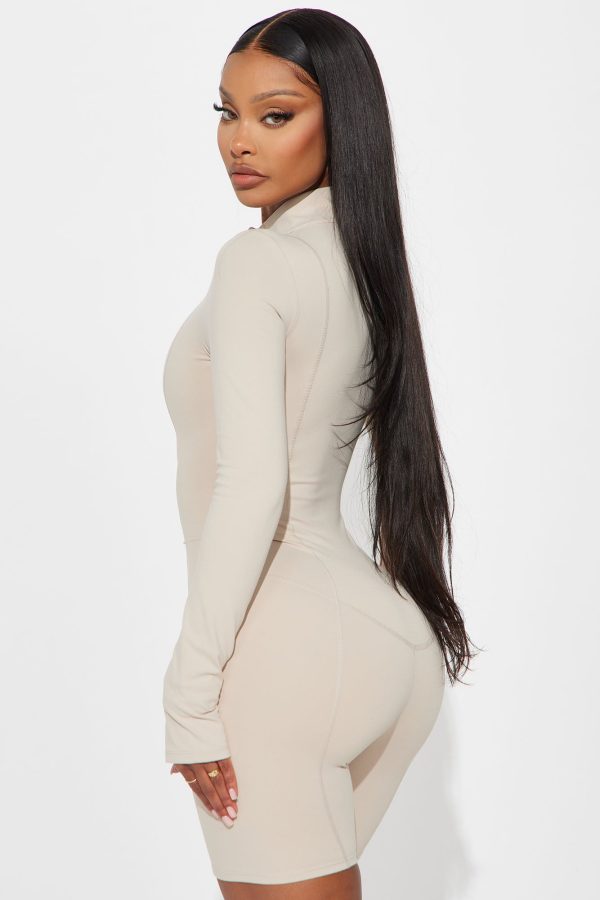 Trail Trek Super Soft Active Romper - Light Taupe - Image 4