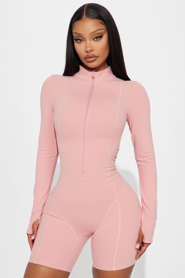 Trail Trek Super Soft Active Romper - Mauve - Image 3