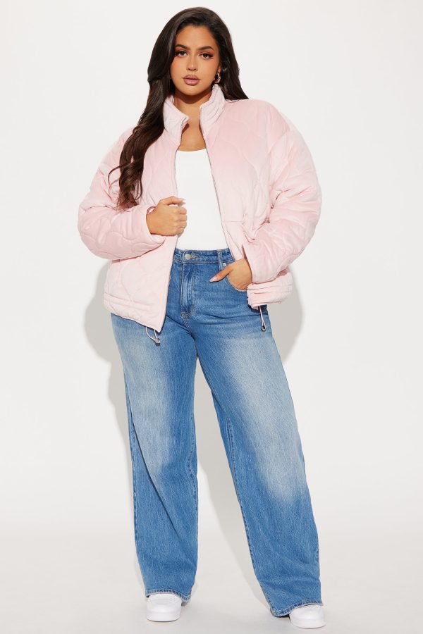 Ski Lift Lightweight Quilted Puffer Jacket - Pink - Image 6