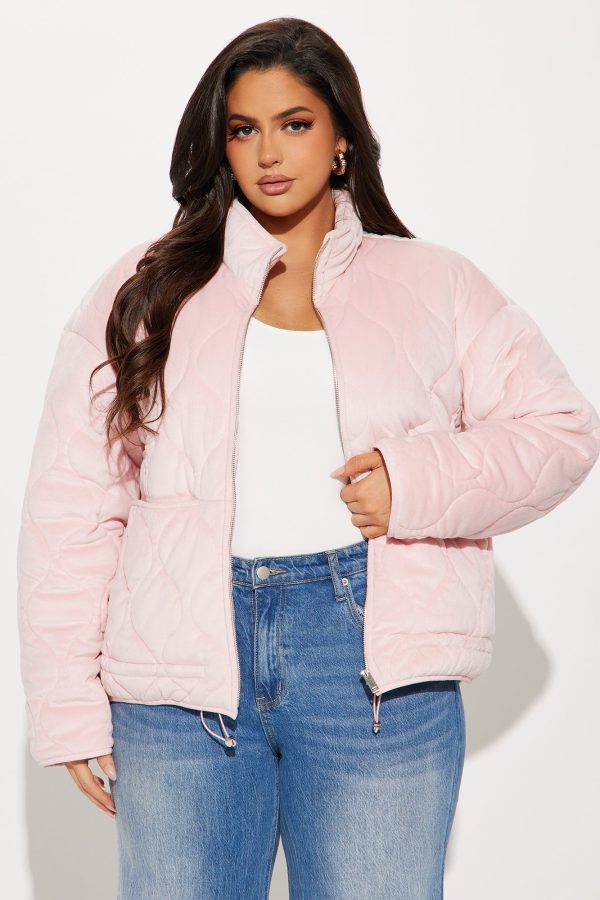 Ski Lift Lightweight Quilted Puffer Jacket - Pink - Image 5