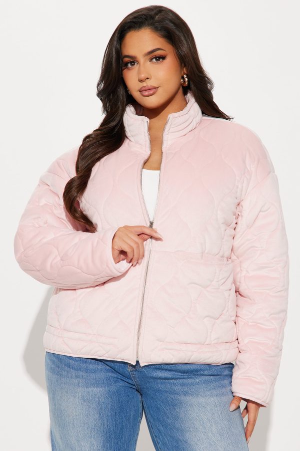 Ski Lift Lightweight Quilted Puffer Jacket - Pink - Image 7