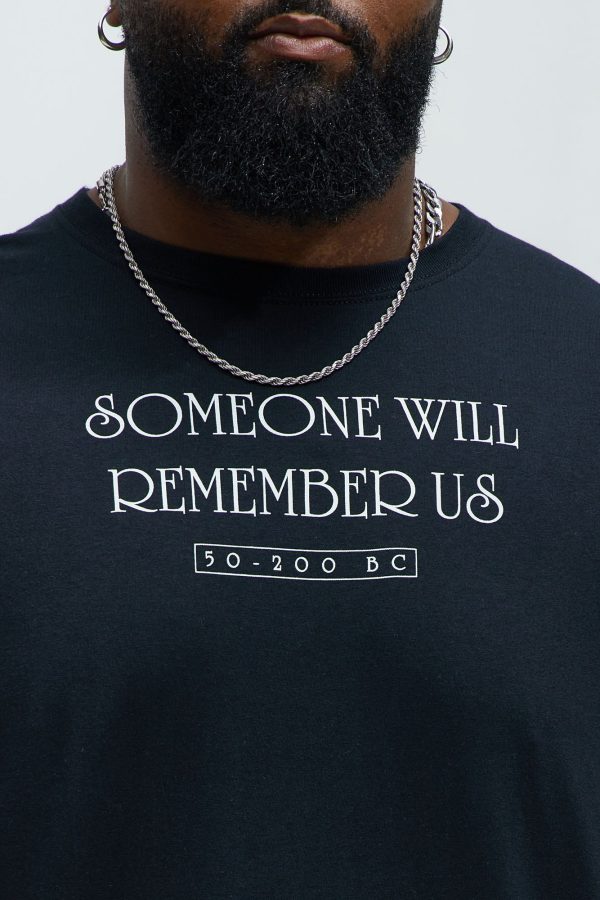 Someone Will Remember Us Short Sleeve Tee - Black - Image 4