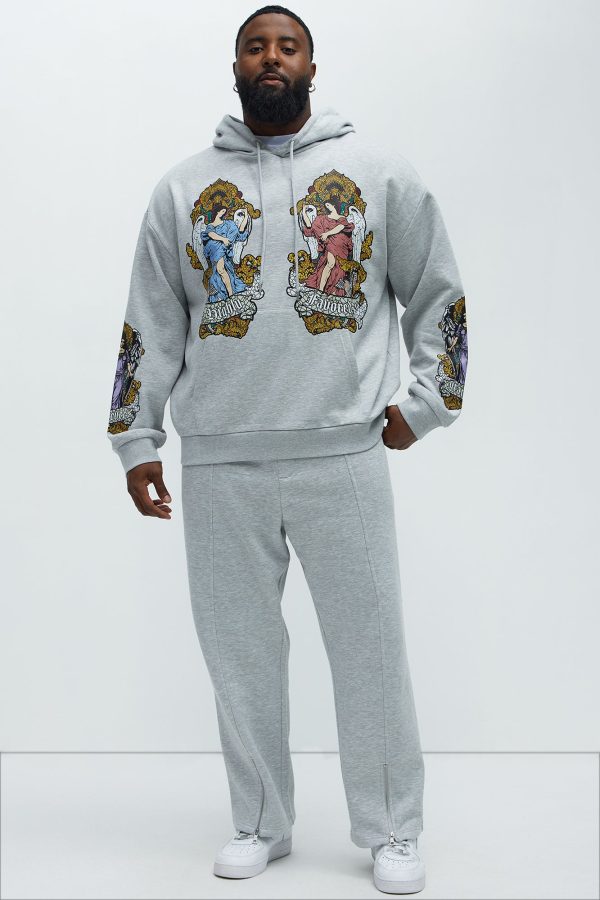 Tyson Favored Printed Hoodie - Heather/Combo - Image 8
