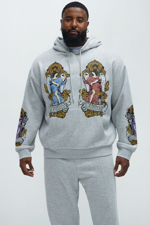 Tyson Favored Printed Hoodie - Heather/Combo - Image 7