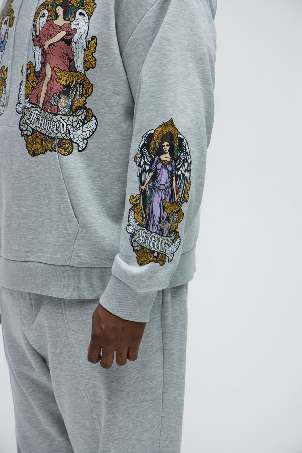 Tyson Favored Printed Hoodie - Heather/Combo - Image 9