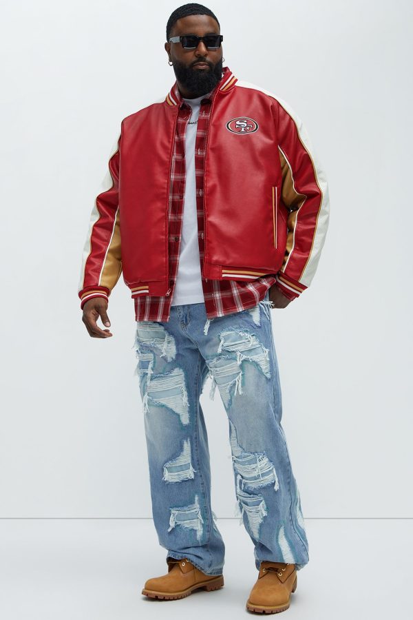 49ers High Standard Jacket - Red/White - Image 2