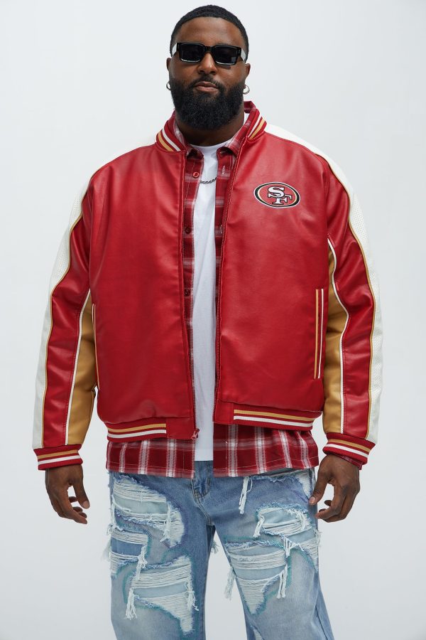 49ers High Standard Jacket - Red/White - Image 3