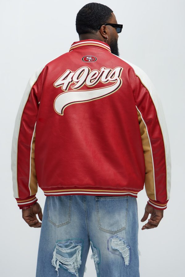 49ers High Standard Jacket - Red/White - Image 5