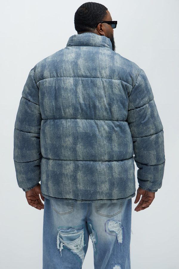Inwood Printed Denim Puffer - Blue/combo - Image 5