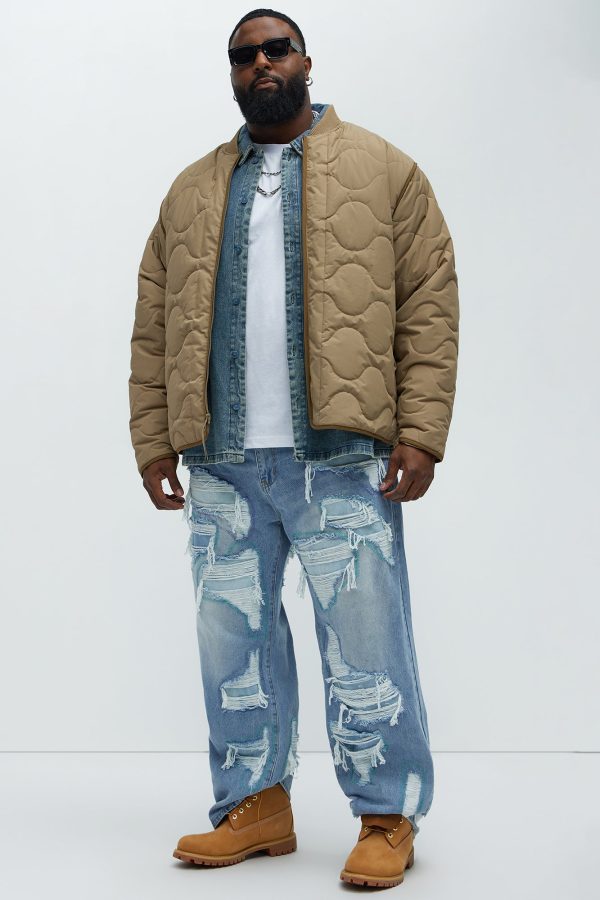 Hartford Ripstop  Quilted Jacket - Tan - Image 2