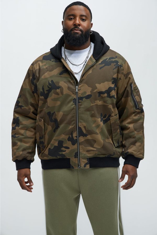 Mikael Hooded Bomber - Camouflage - Image 7