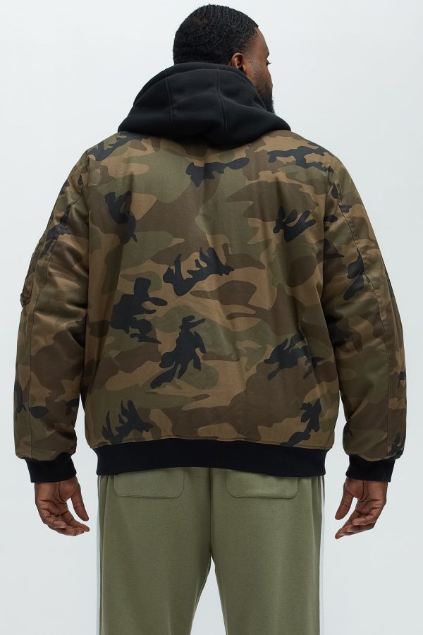 Mikael Hooded Bomber - Camouflage - Image 10
