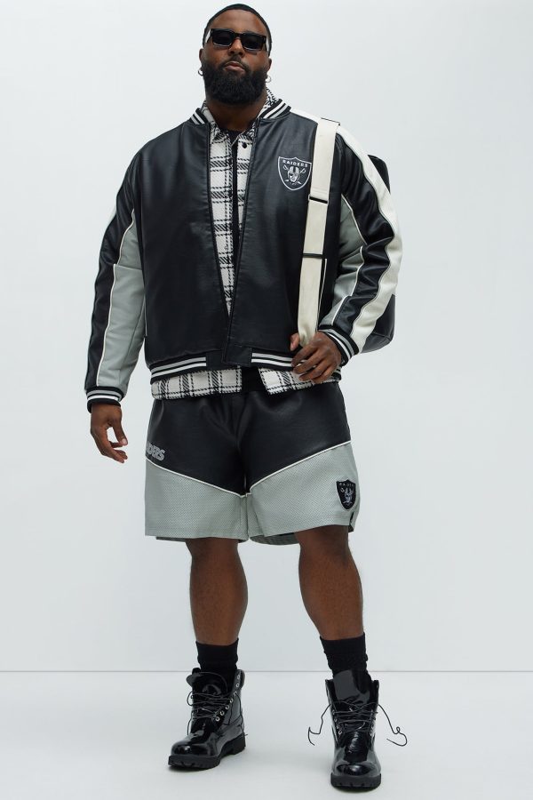 Raiders High Standard Jacket - Black/White - Image 2