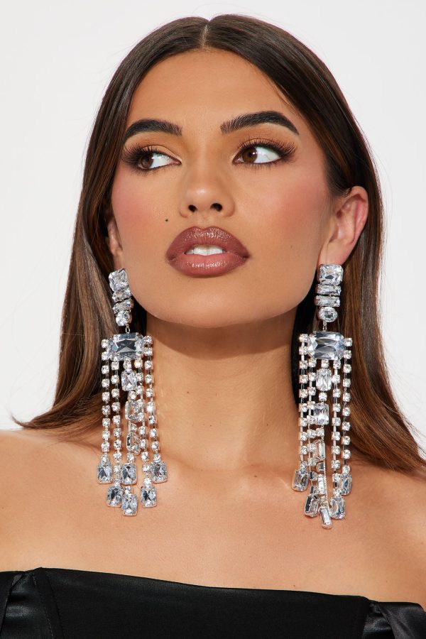 In The Spotlight Earrings - Silver - Image 2