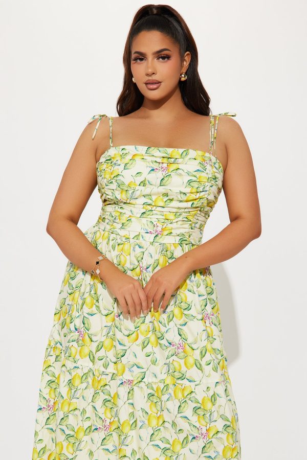 Life Gives You Lemons Maxi Dress - Yellow/combo - Image 5