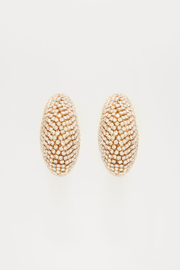 Mother Glam Hoop Earrings - Gold