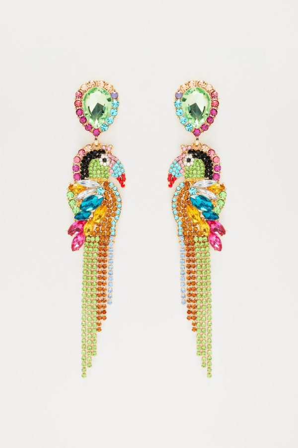 Birds Of Paradise Earrings - Multi Color