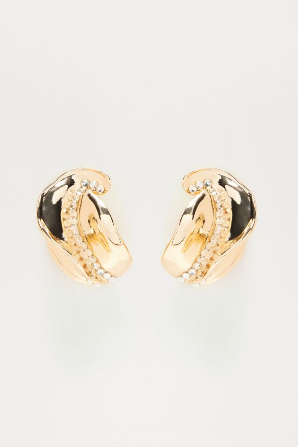 Sienna Earrings - Gold/Clear