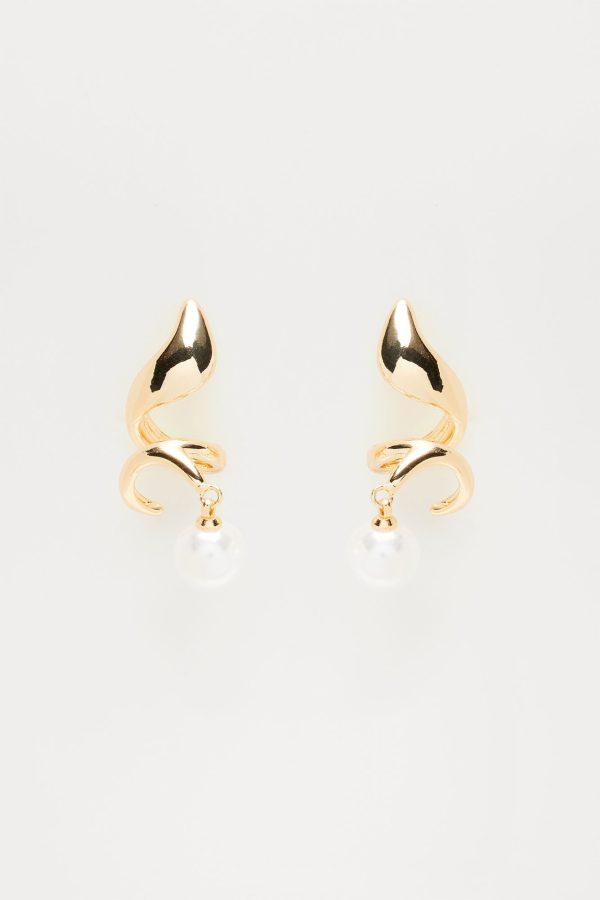 World Wind Earrings - Gold