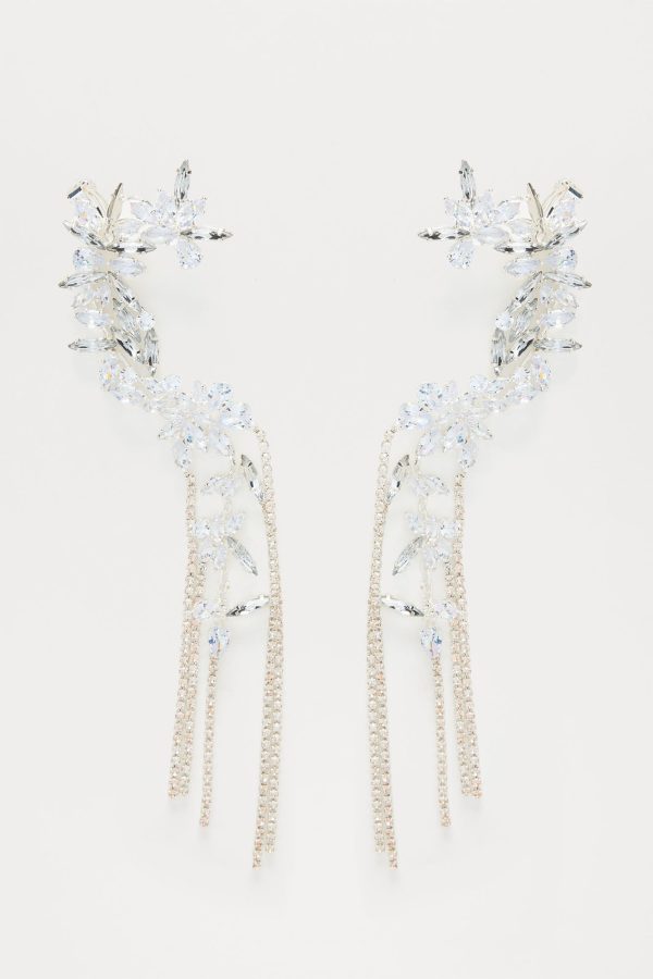 Queen Attitude 2 Piece Earcuff Set - Silver