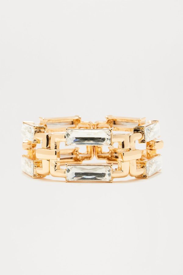 Nellie Bracelet - Gold/Clear