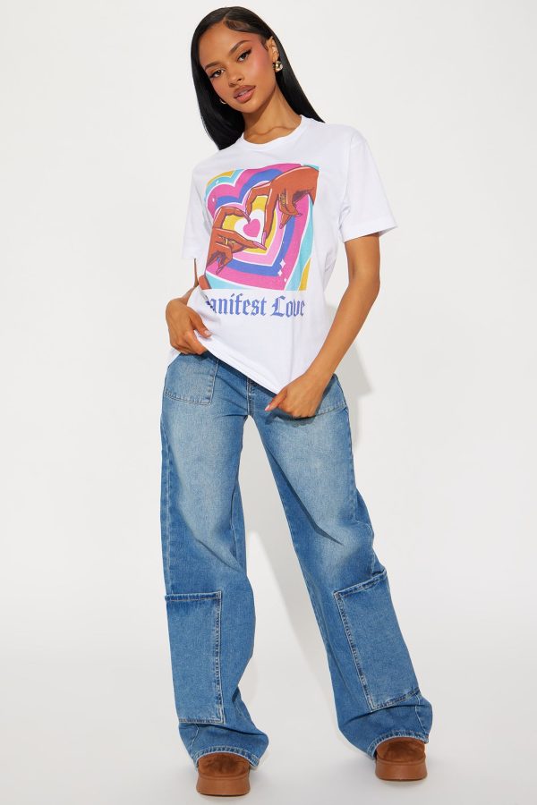 Manifest Love Always Tee - White - Image 2