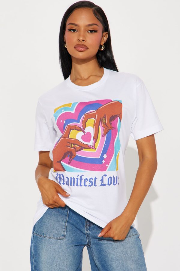 Manifest Love Always Tee - White
