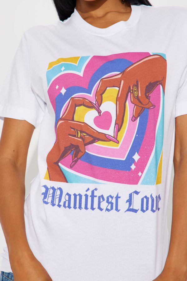 Manifest Love Always Tee - White - Image 3