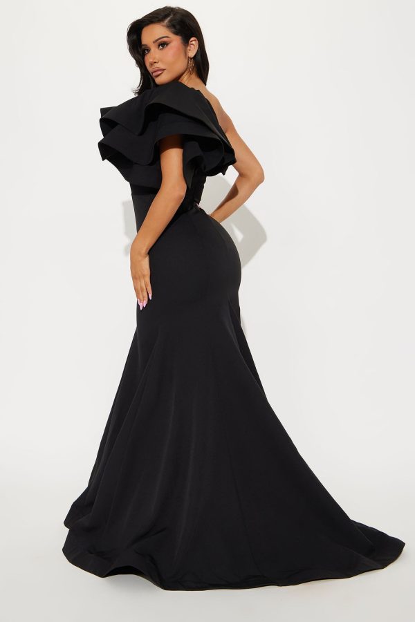 Guiselle Mermaid Maxi Gown - Black - Image 3