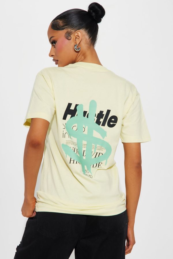 Hustle Studio Inc Tee - Chartreuse - Image 4