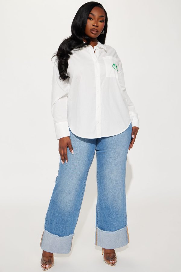 Pickleball League Poplin Shirt - White - Image 2