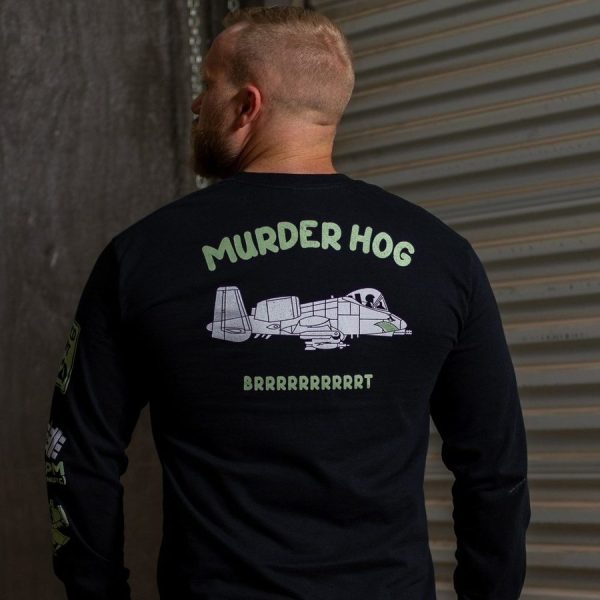Murder Hog Long Sleeve - Black - Image 3