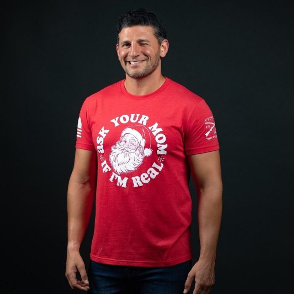 Ask Your Mom T-Shirt - Red - Image 3