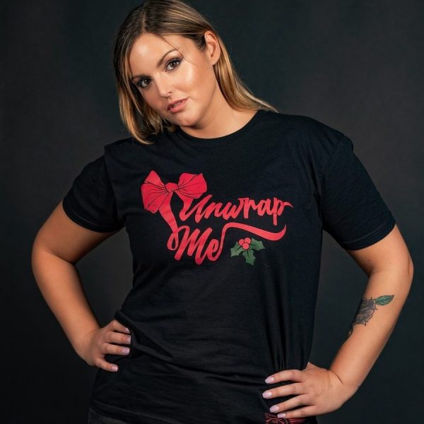 Women's Unwrap Me Boyfriend Fit T-Shirt - Black - Image 5