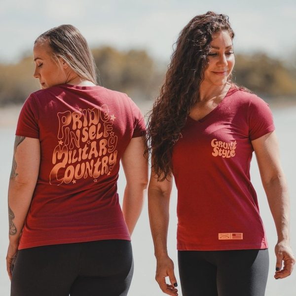 Women's Ethos V-Neck - Red Plum - Image 7