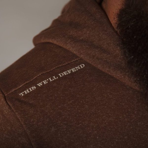 Elite Full-Zip Hoodie - Heather Brown - Image 3