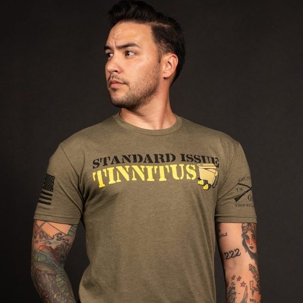 Tinnitus T-Shirt - Military Green - Image 3