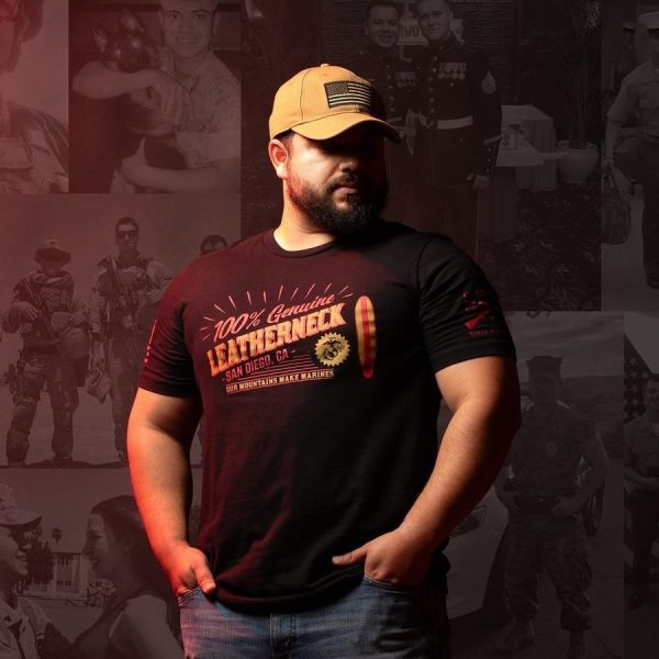USMC - San Diego T-Shirt - Black - Image 4